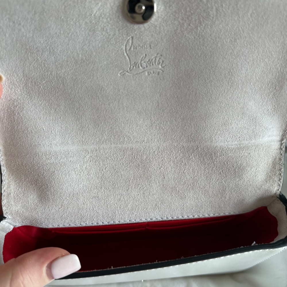 Authentic Christian Louboutin Crossbody Studded White Crossbody Bag -final price - Picture 6 of 7